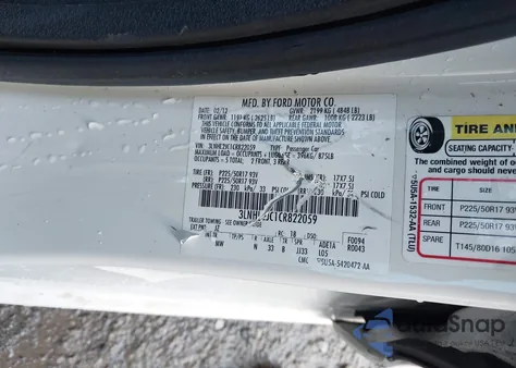 2012 Lincoln Mkz from USA, damaged, VIN 3LNHL2JC1CR822059